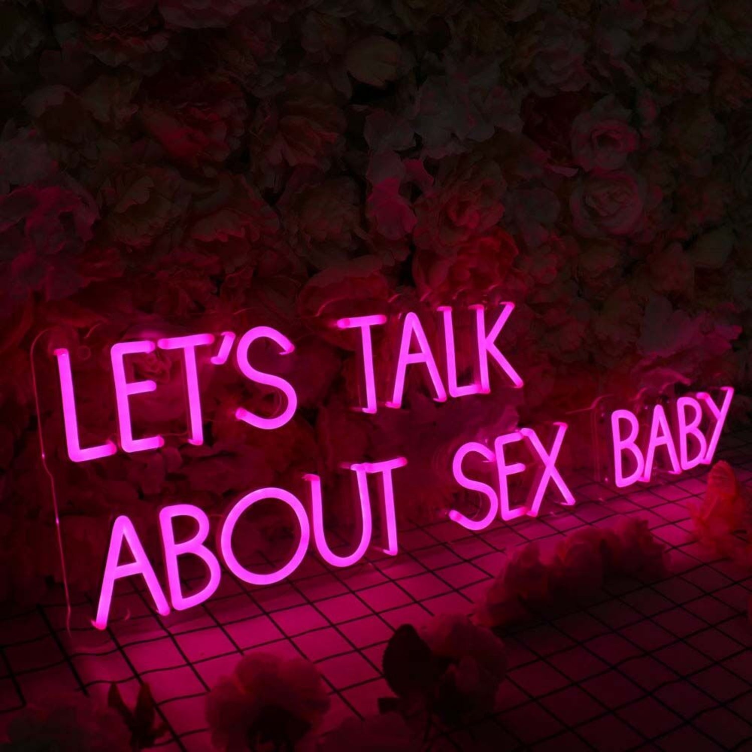 Lets Talk About Sex Baby Led Neon Sign | Shineneon