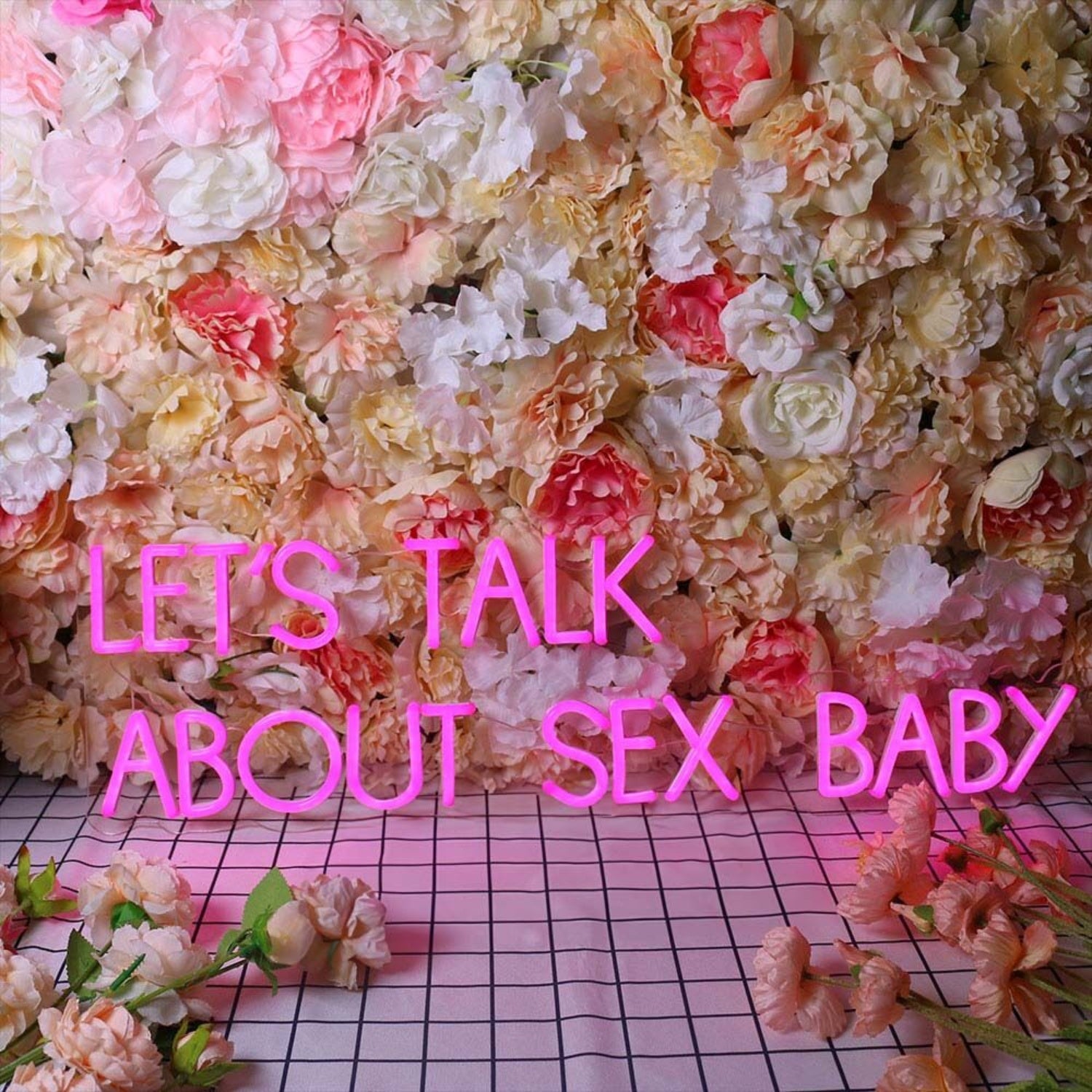 Lets Talk About Sex Baby Led Neon Sign | Shineneon
