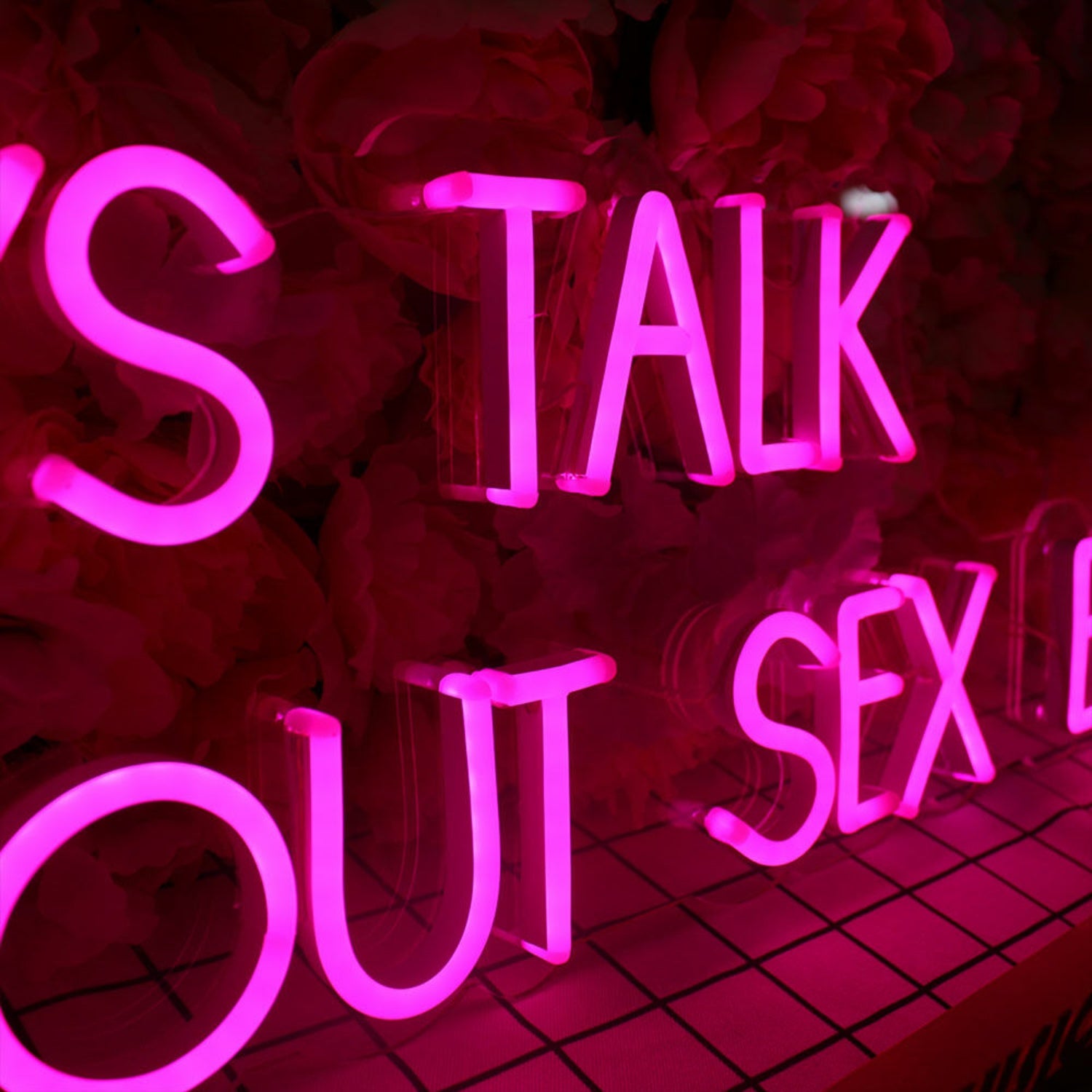 Lets Talk About Sex Baby Led Neon Sign | Shineneon