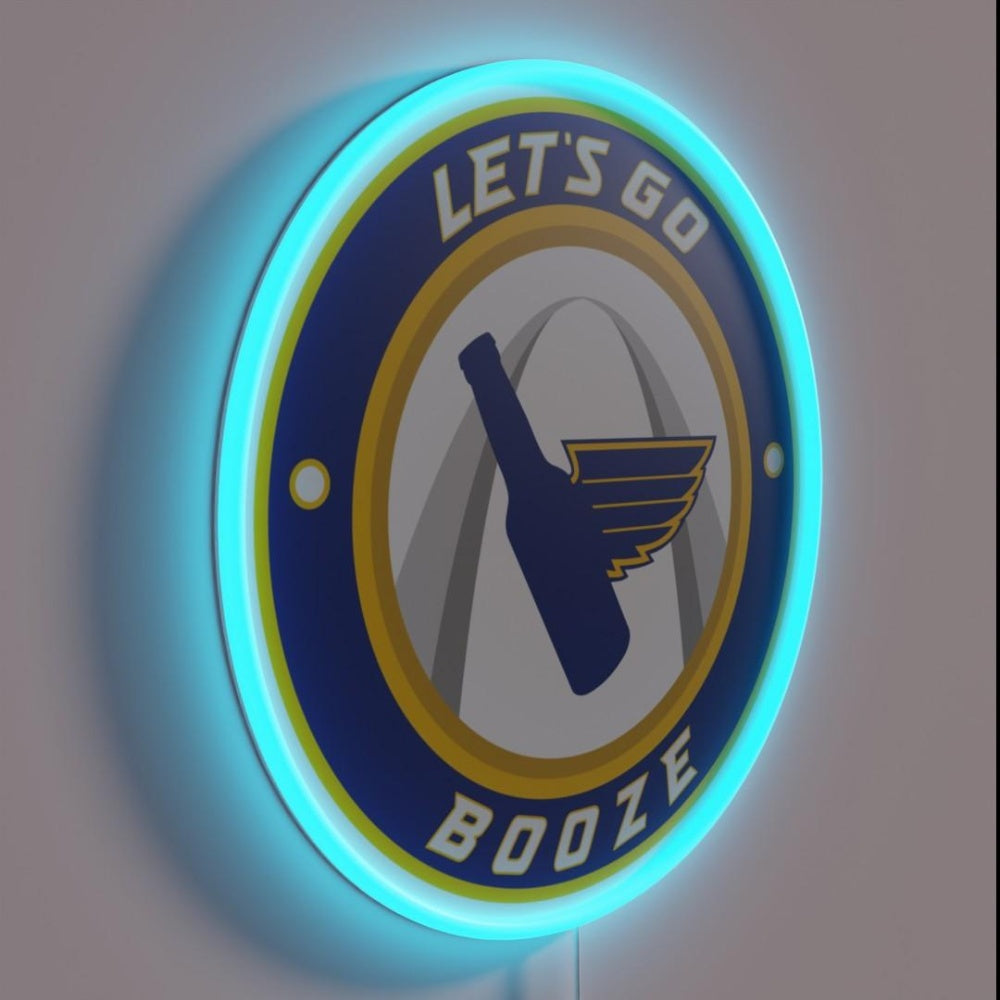 Letsgo Booze Rgb Led Neon Sign - LED neon sign close-up detail