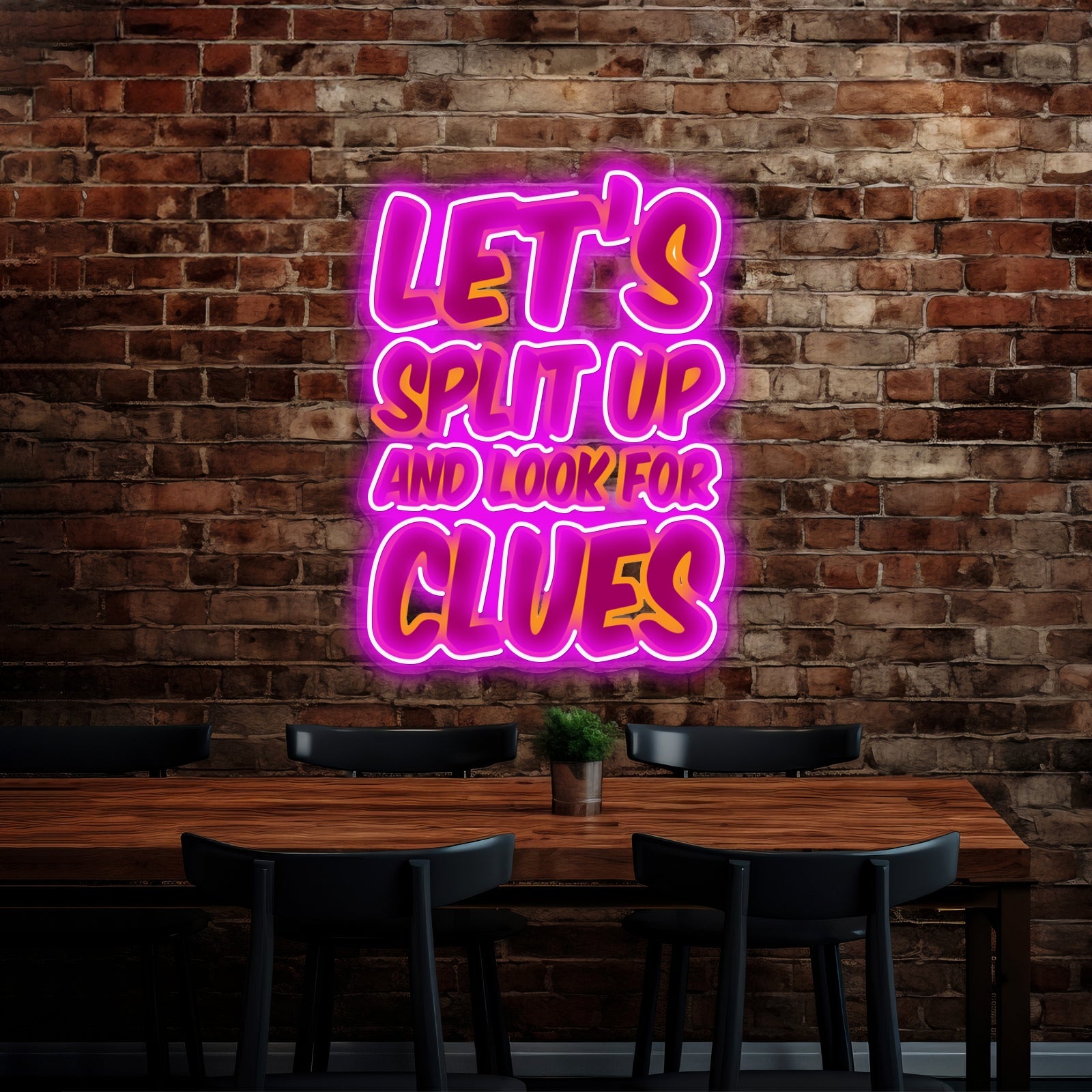 Letssplitup Artwork Led Neon - Shineneon