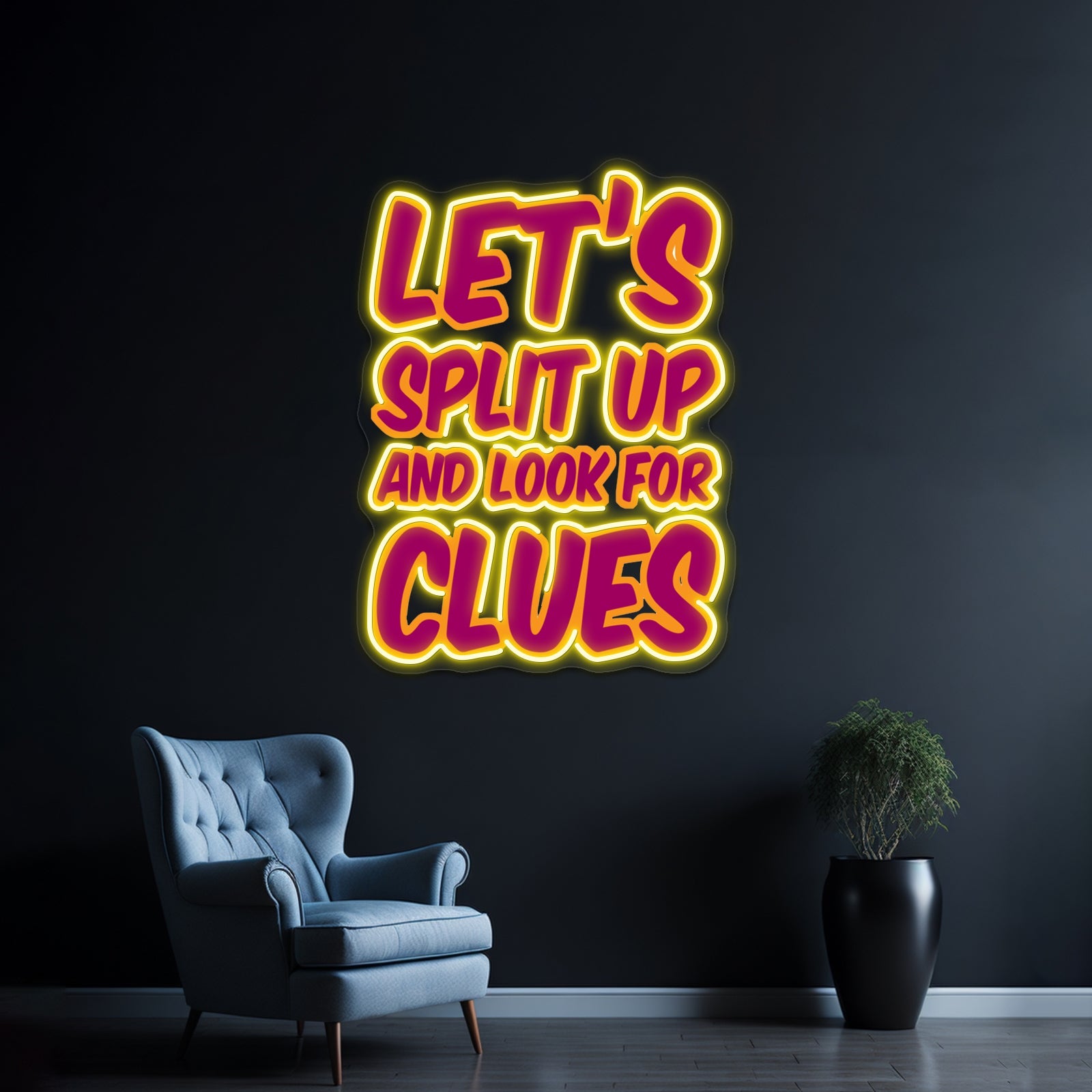 Letssplitup Artwork Led Neon - Shineneon
