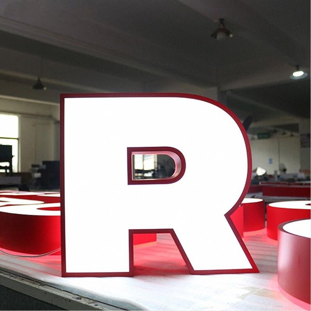 Letter R 3D Frontlit And Backlit Channel Letter Led Light Sign - Shineneon