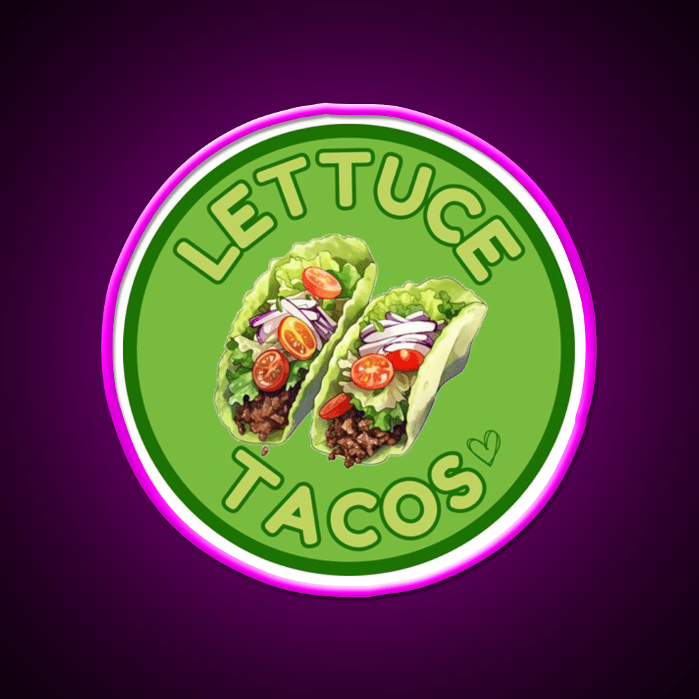 Lettuce Taco Led Neon Sign Mexican Food Sign Rgb Color - Shineneon