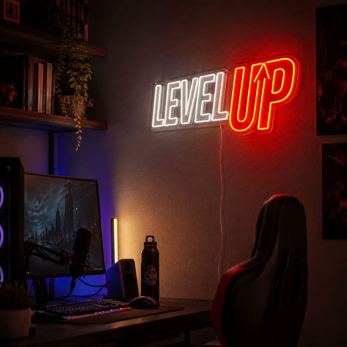 Level Up LED Neon Sign Wall Neon Sign - Shineneon