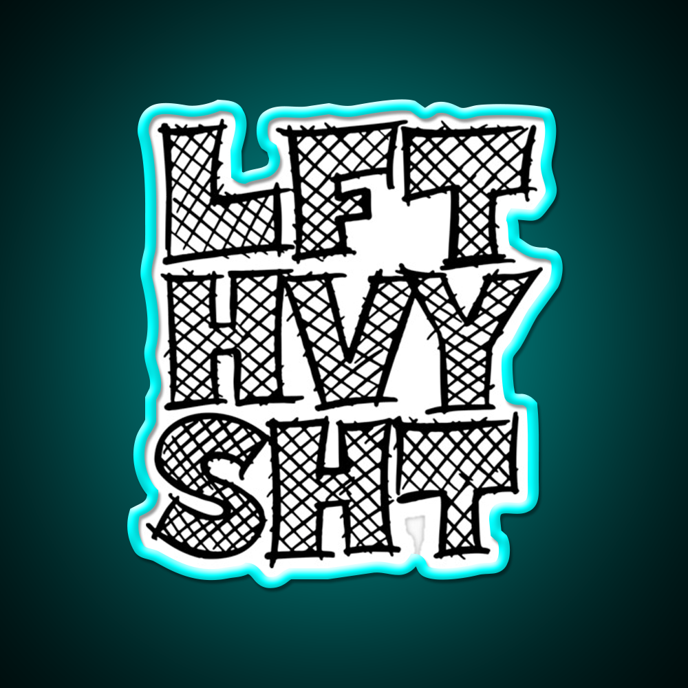 Lft Hvy Sht Gym Fitness Led Neon Sign Rgb Color