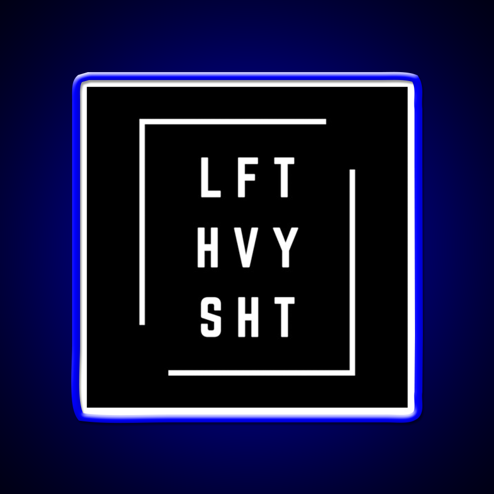 Lft Hvy Sht Gym Fitness Led Neon Sign Gym Room Sign Rgb Color