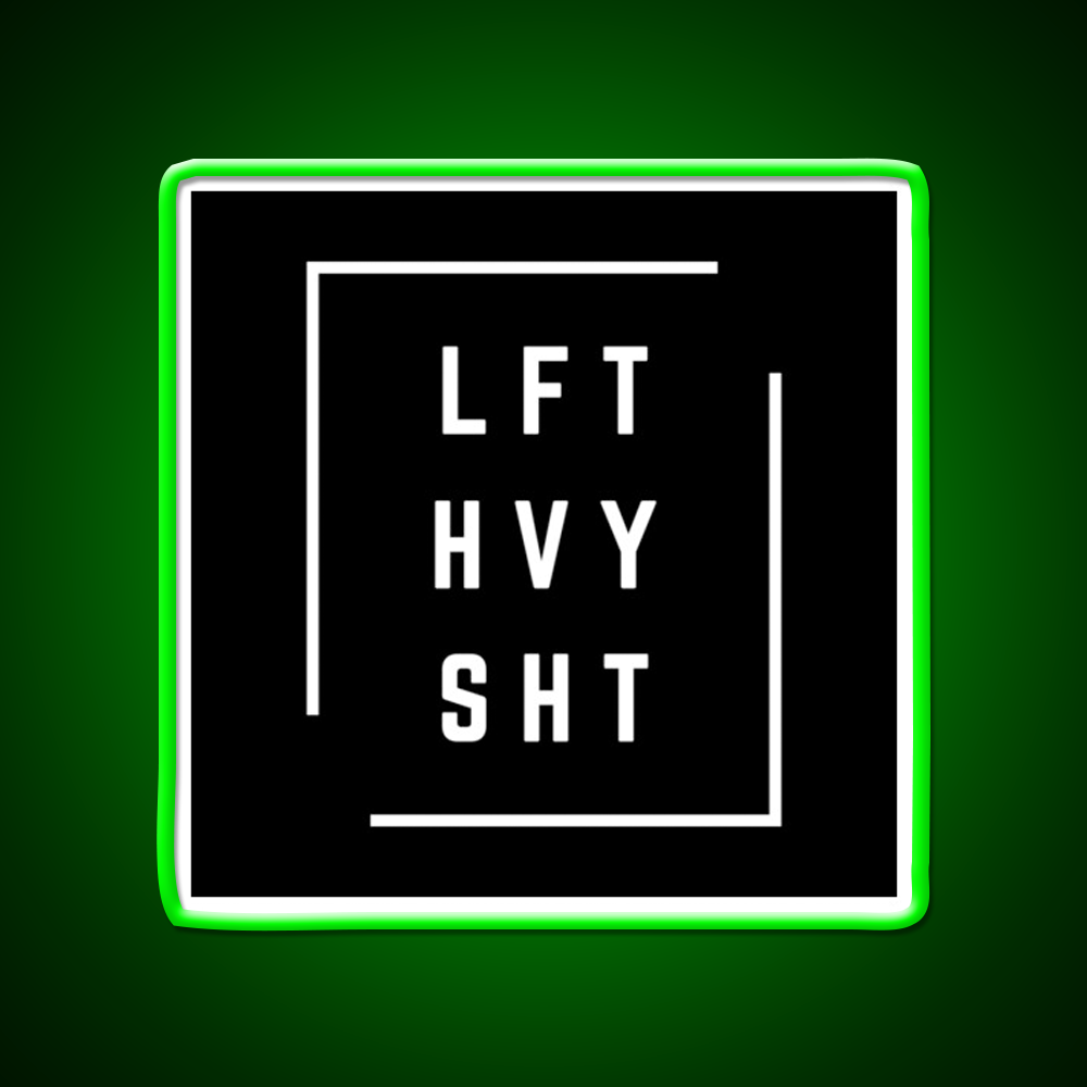 Lft Hvy Sht Gym Fitness Led Neon Sign Gym Room Sign Rgb Color