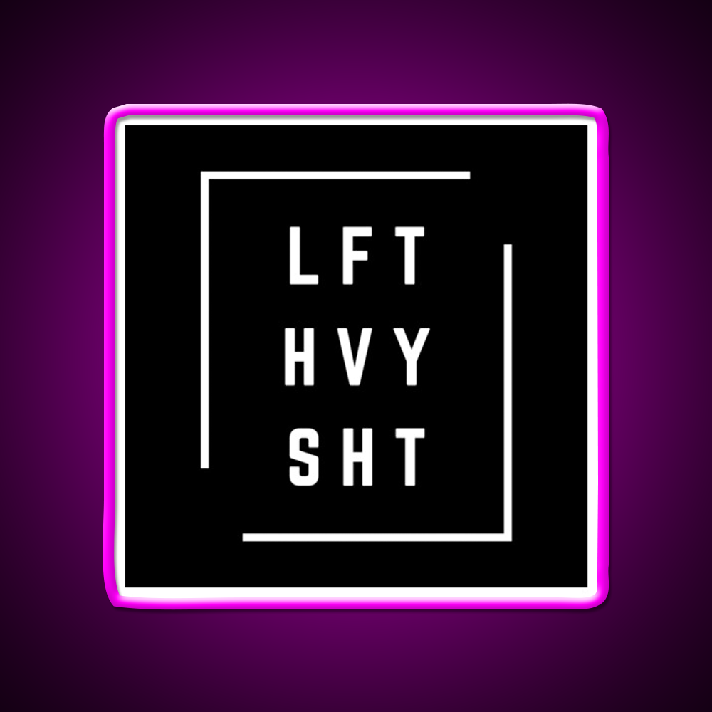 Lft Hvy Sht Gym Fitness Led Neon Sign Gym Room Sign Rgb Color