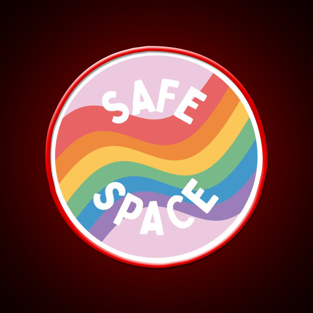 Lgbt Safe Space Everyone Is Welcome Here Welcome Led Neon Sign Open Sign Rgb Color - Shineneon