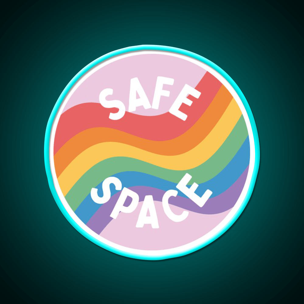 Lgbt Safe Space Everyone Is Welcome Here Welcome Led Neon Sign Open Sign Rgb Color - Shineneon