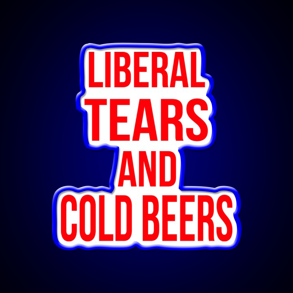 Liberal Tears And Cold Beers Beer Bar Decor Led Neon Sign Rgb Color - LED neon sign view 5