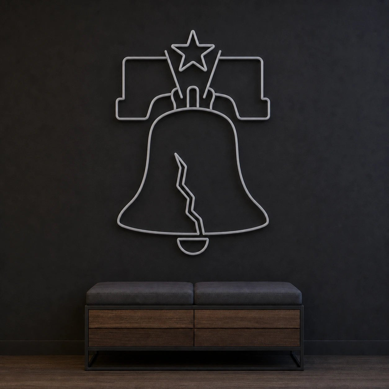 Liberty Bell LED Neon Sign Home Garage Wall Decoration - Shineneon