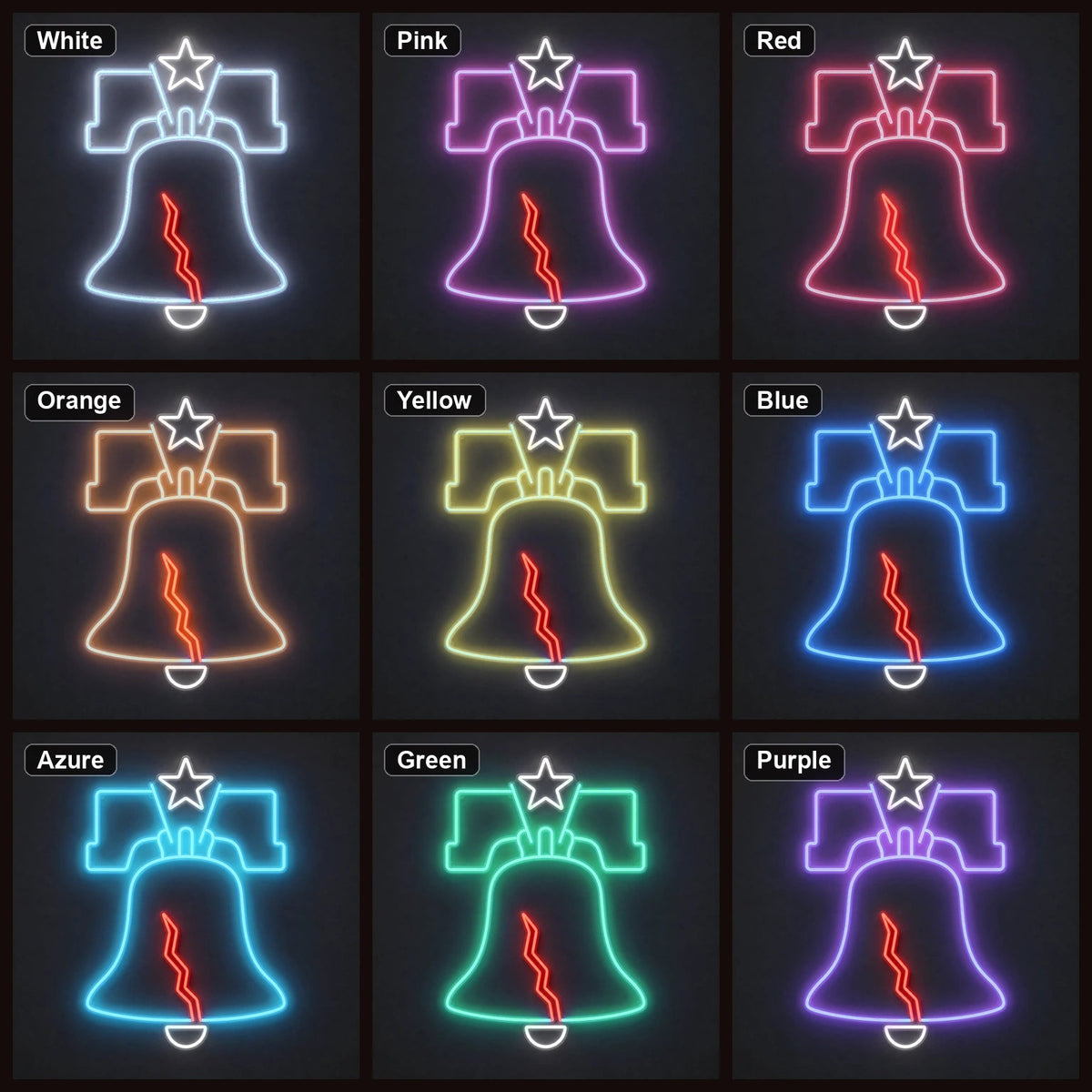 Liberty Bell LED Neon Sign Man Cave Neon Sign - Shineneon