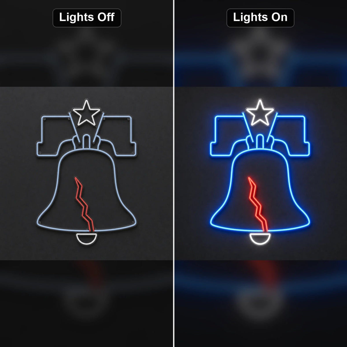 Liberty Bell LED Neon Sign Man Cave Neon Sign - Shineneon