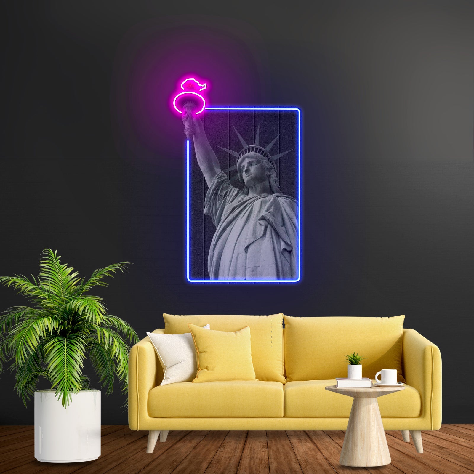 Liberty Enlightening The World Custom Led Signs Artwork For Sale - Shineneon