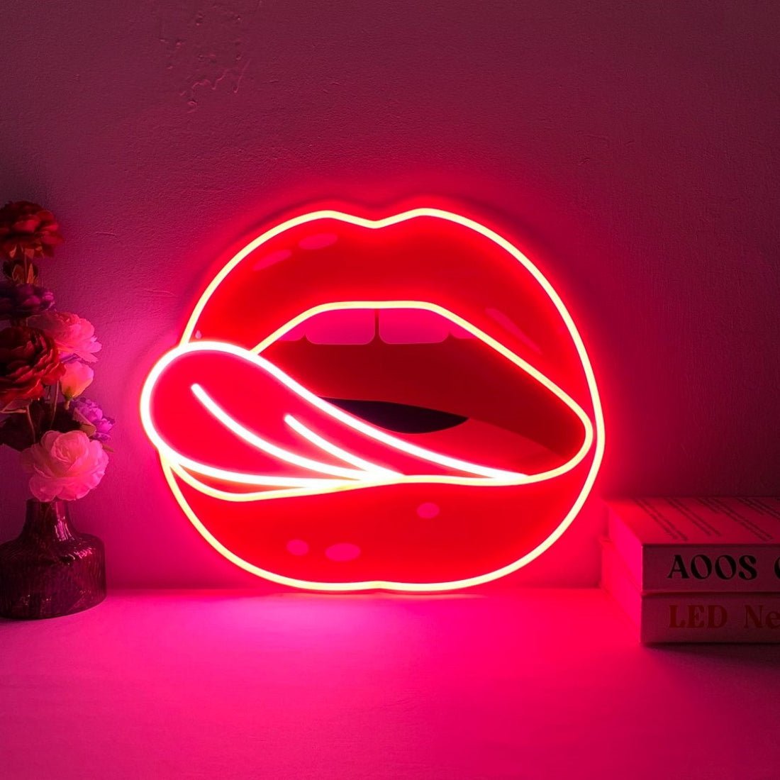 Licking Lips Led Sign Business Neon Sign - Shineneon
