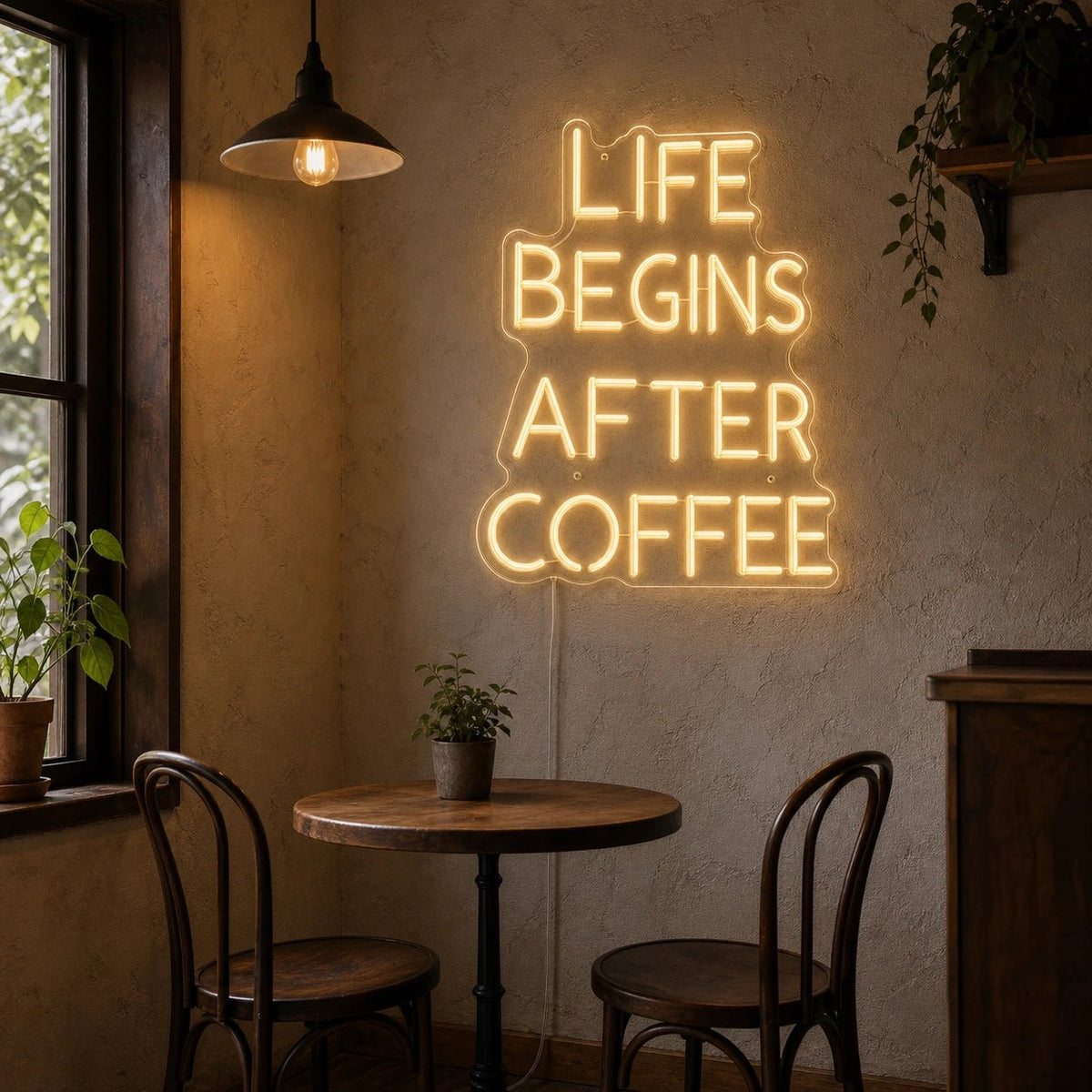 Life Begins After Coffee LED Neon Sign Man Cave Neon Sign - Shineneon