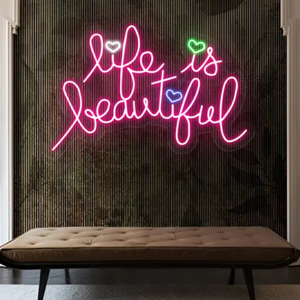 Life Is Beautiful Led Neon Sign | Shineneon