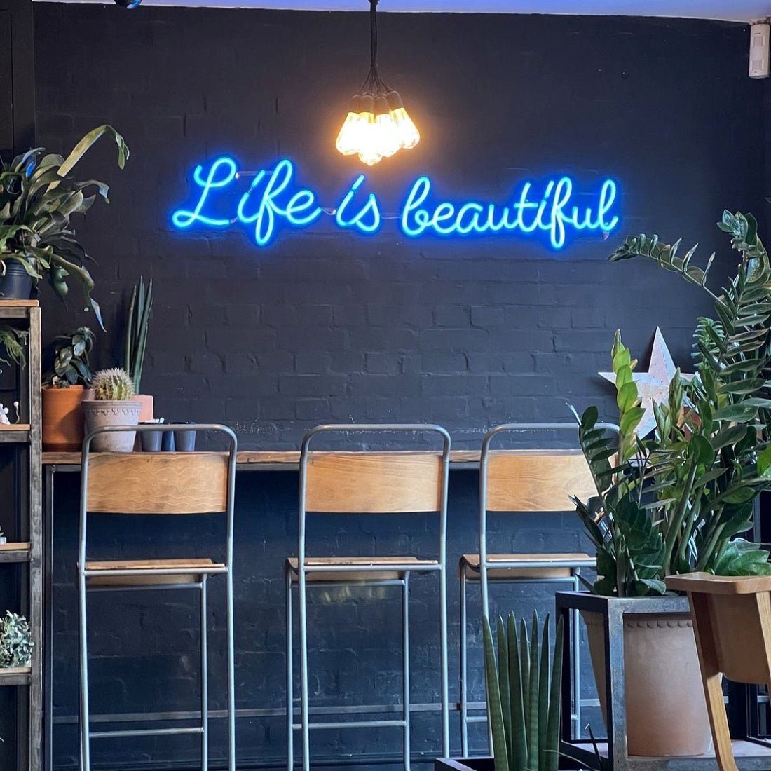 Life Is Beautiful Led Sign Business Neon Sign Wall Decor - Shineneon