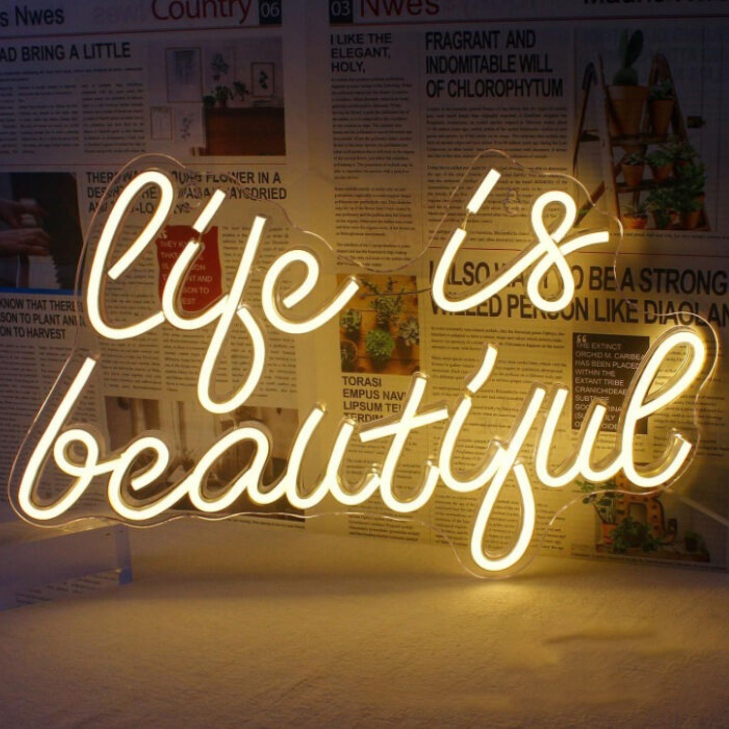Life Is Beautiful Wedding Neon Sign | Shineneon