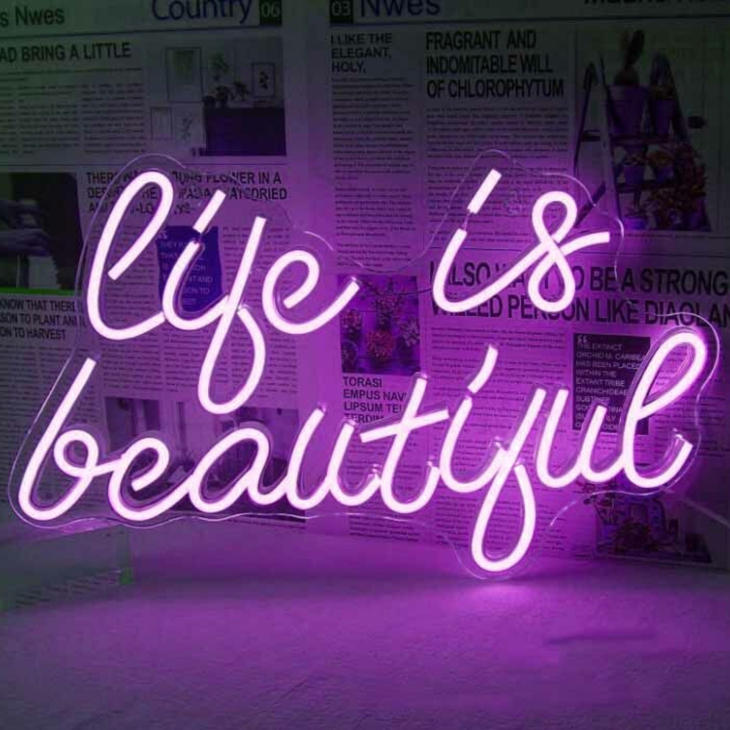 Life Is Beautiful Wedding Neon Sign | Shineneon