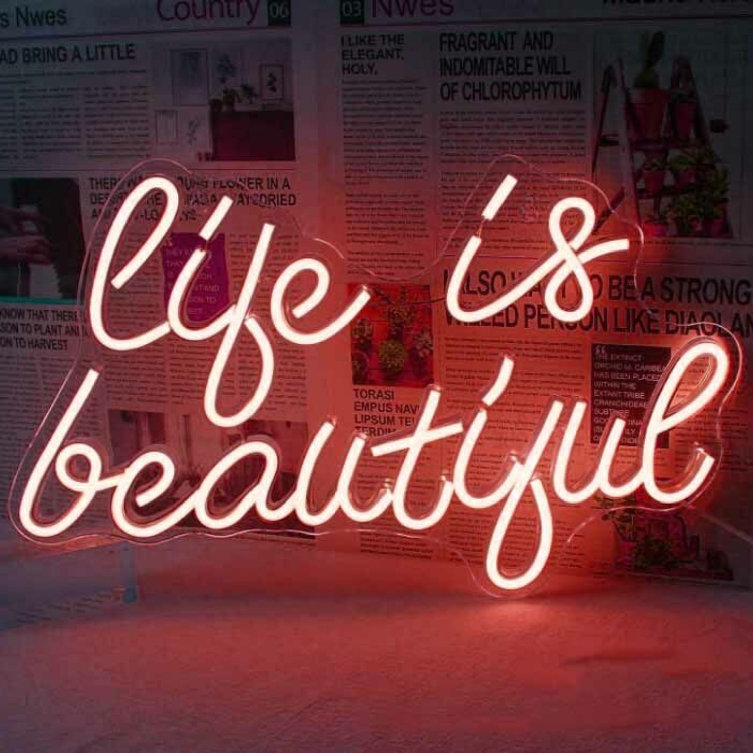 Life Is Beautiful Wedding Neon Sign | Shineneon