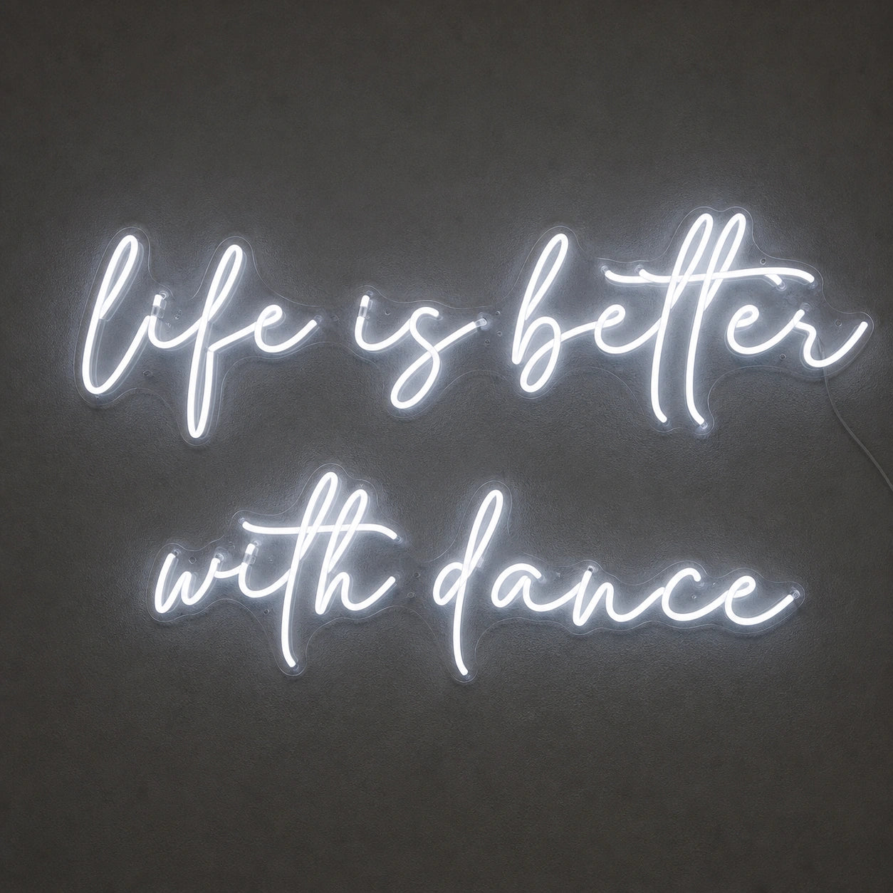 Life Is Better LED Neon Sign Home Garage Wall Decoration main product image