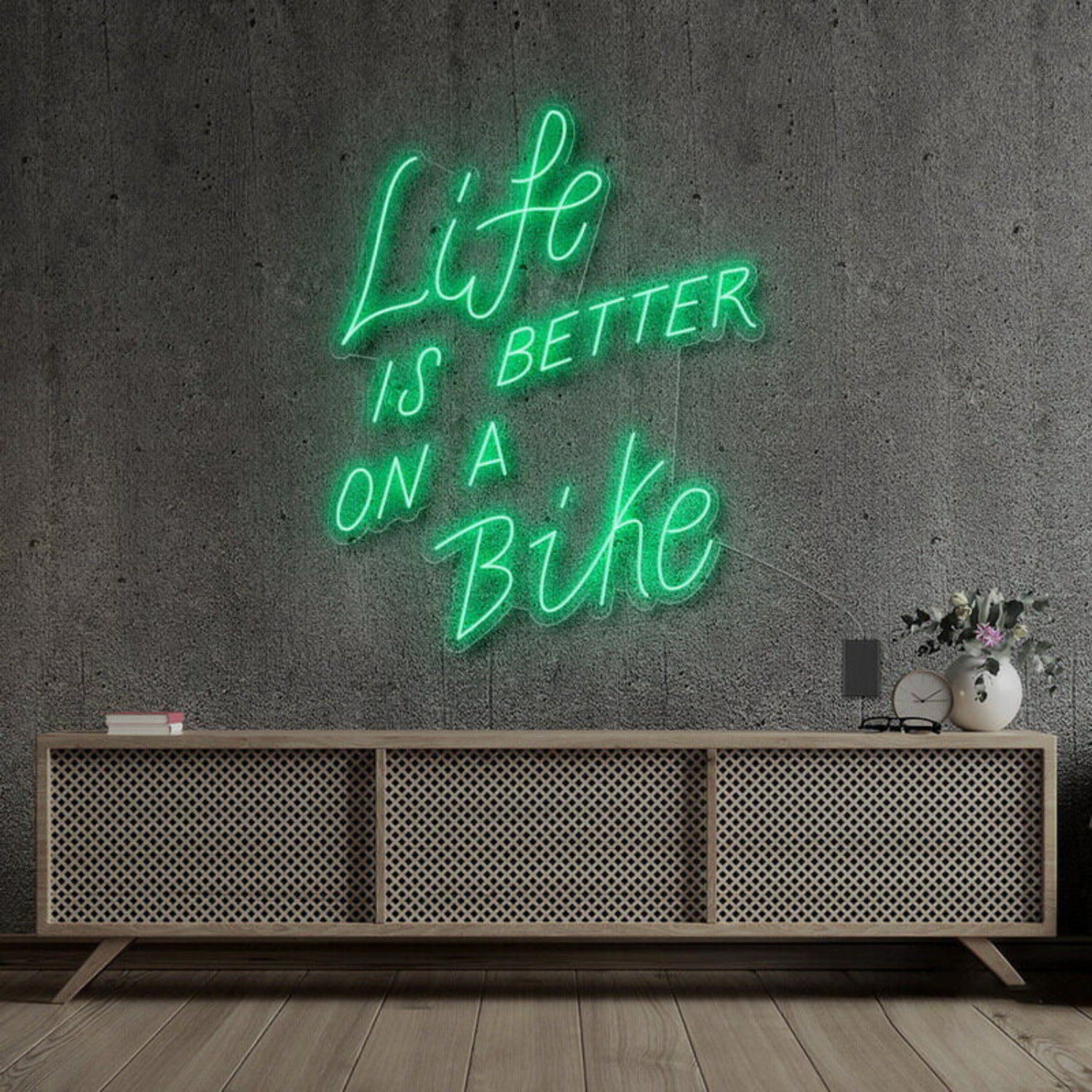 Life Is Better On A Bike Neon Sign For Fitness | Shineneon