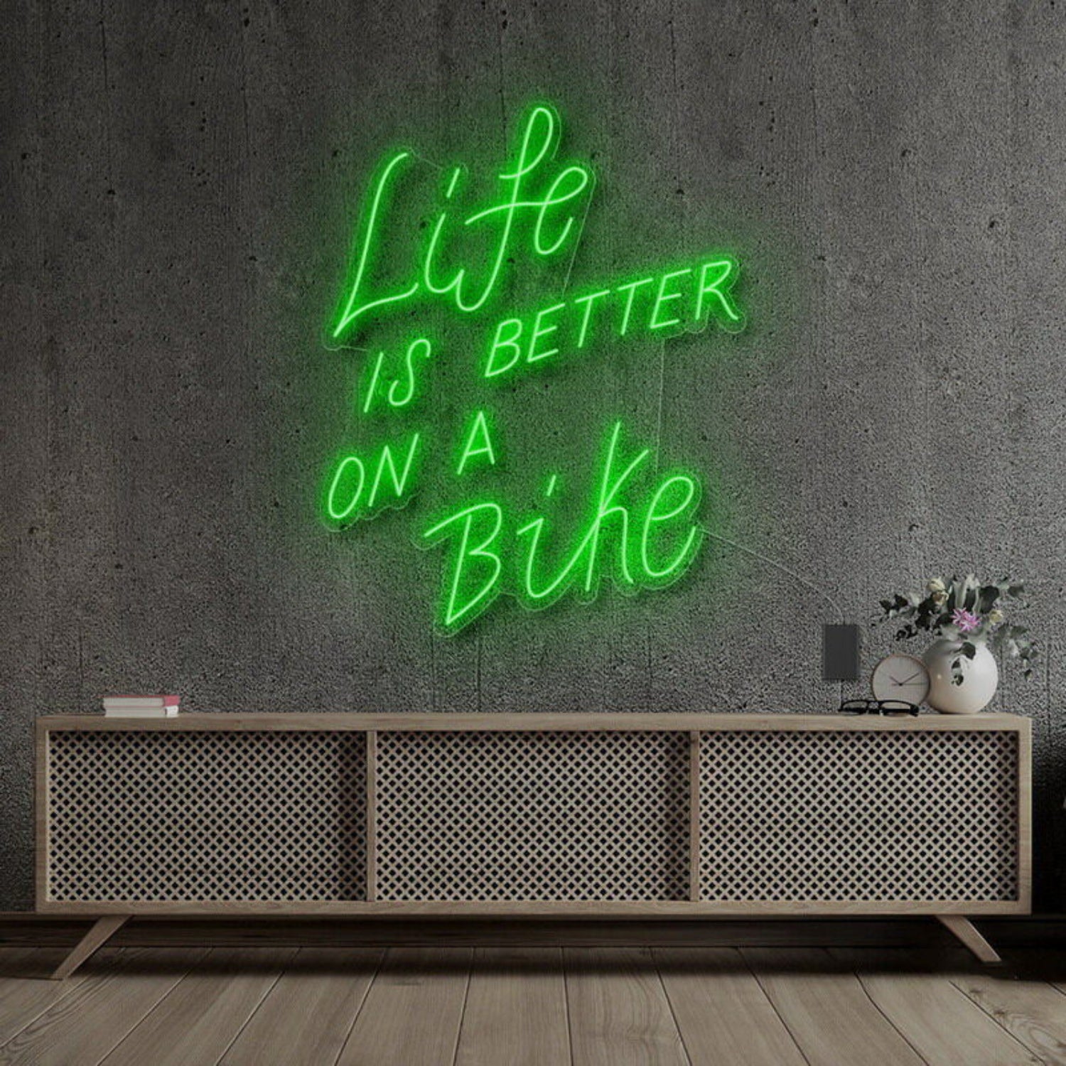Life Is Better On A Bike Neon Sign For Fitness | Shineneon