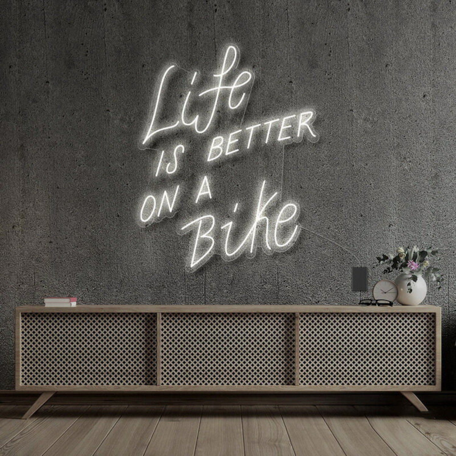Life Is Better On A Bike Neon Sign For Fitness | Shineneon