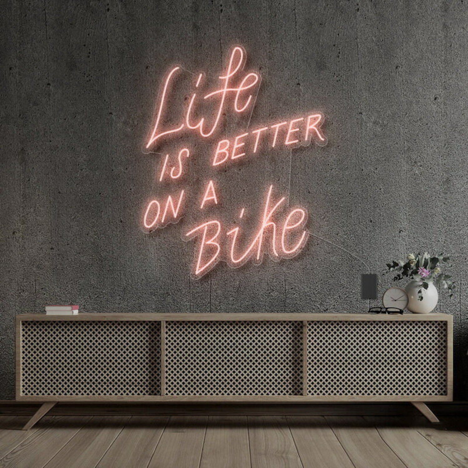Life Is Better On A Bike Neon Sign For Fitness | Shineneon
