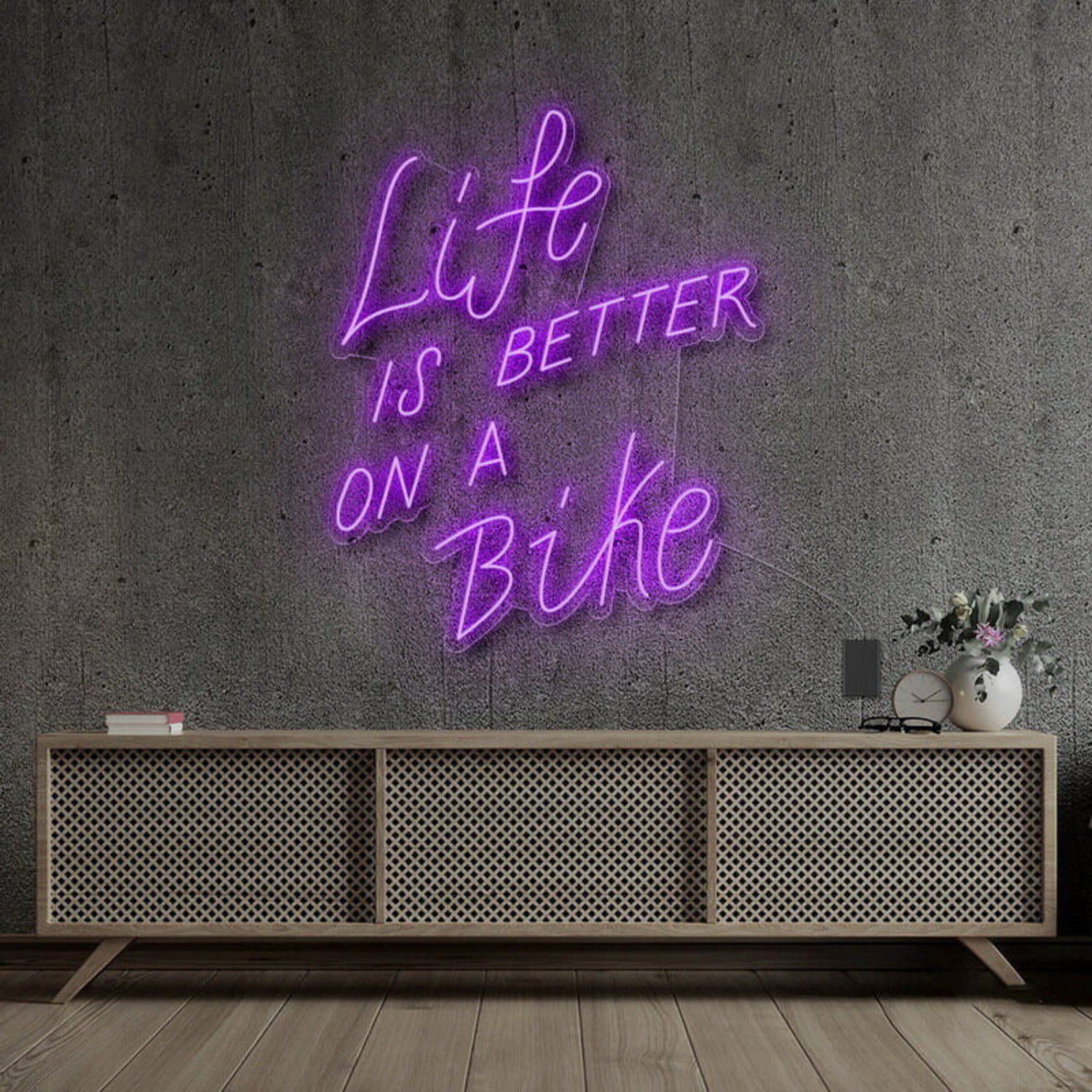 Life Is Better On A Bike Neon Sign For Fitness | Shineneon