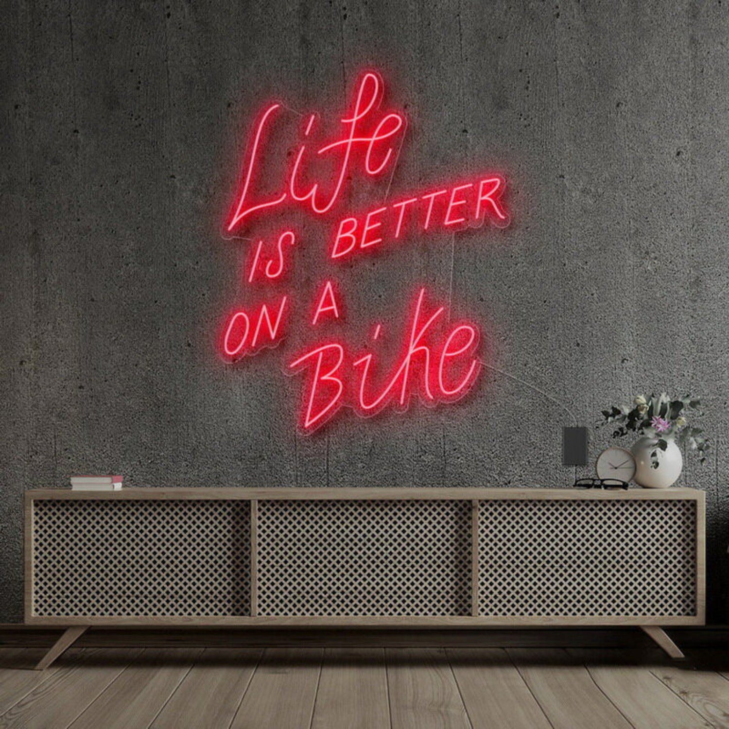 Life Is Better On A Bike Neon Sign For Fitness | Shineneon