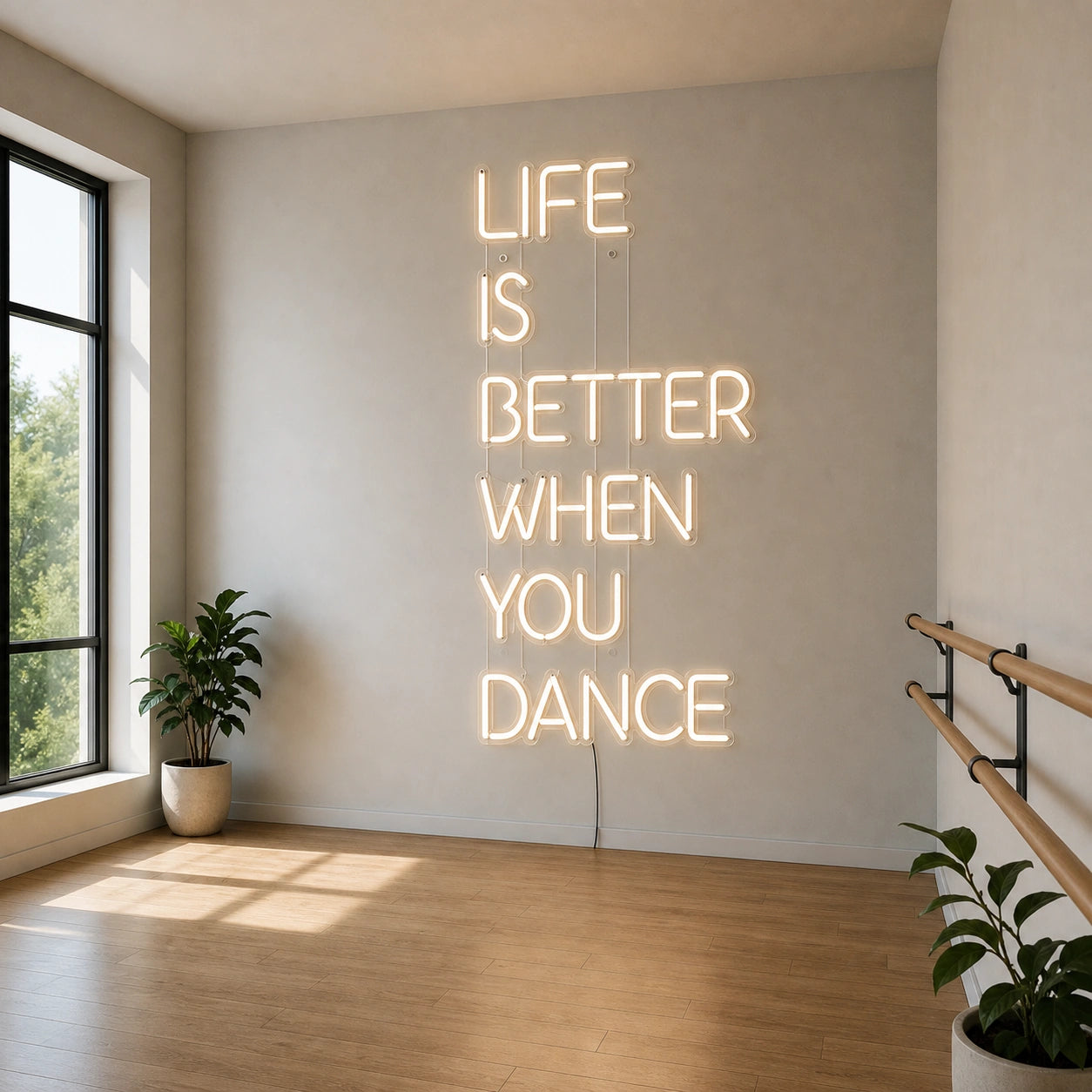 Life Is Better When You Dance LED Neon Sign real lifestyle scene