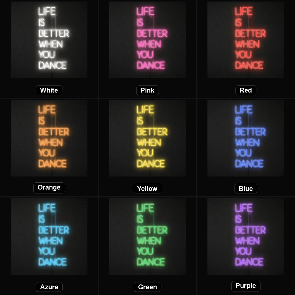Life Is Better When You Dance LED Neon Sign - Shineneon