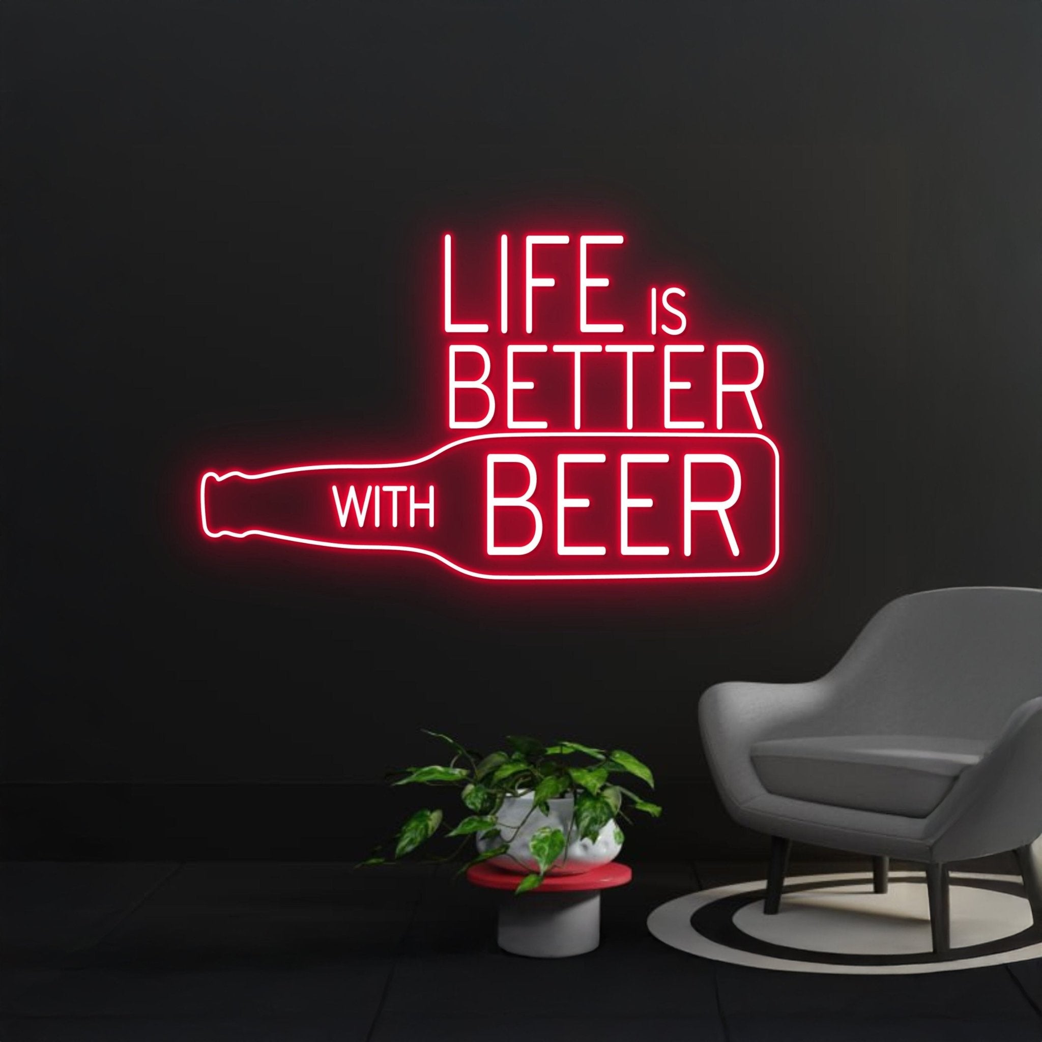 Life Is Better With Beer Neon Sign - Shineneon