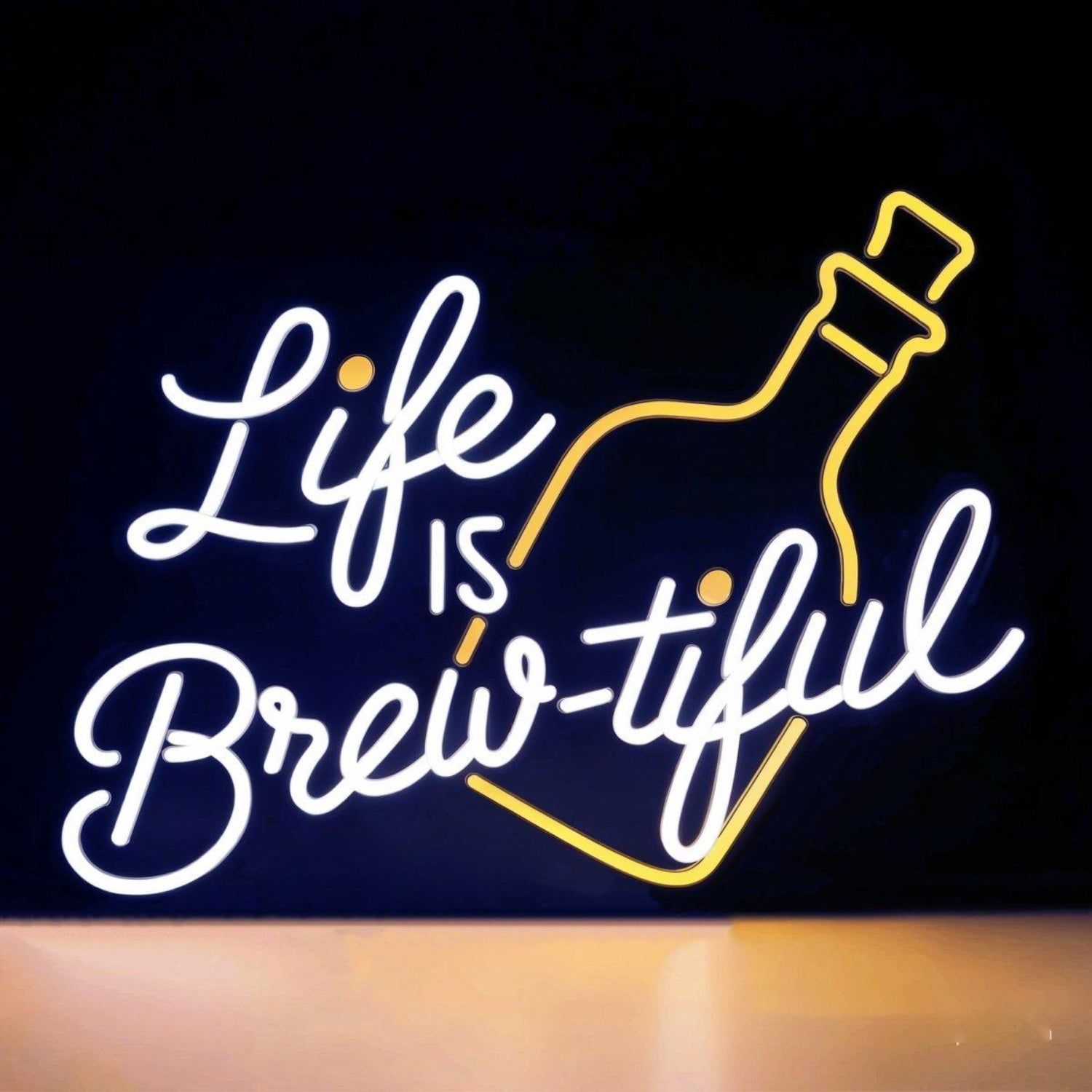 Life Is Brew-Tiful Neon Bar Signs For Home Bars | Shineneon