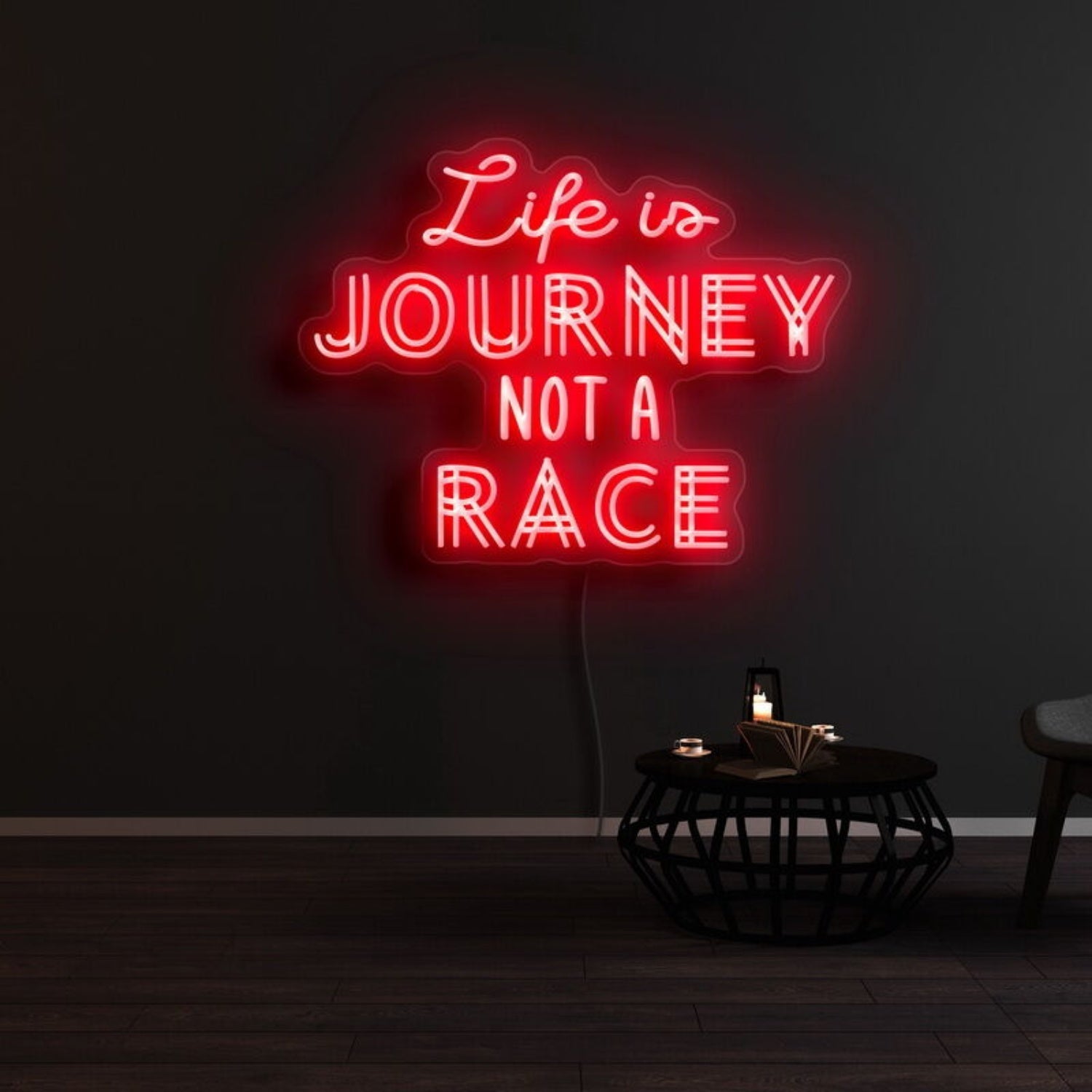 Life Is Journey Not A Race Led Neon Sign - Shineneon