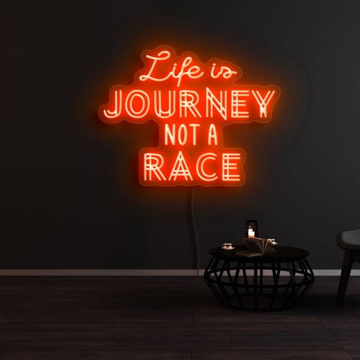 Life Is Journey Not A Race Led Neon Sign - Shineneon