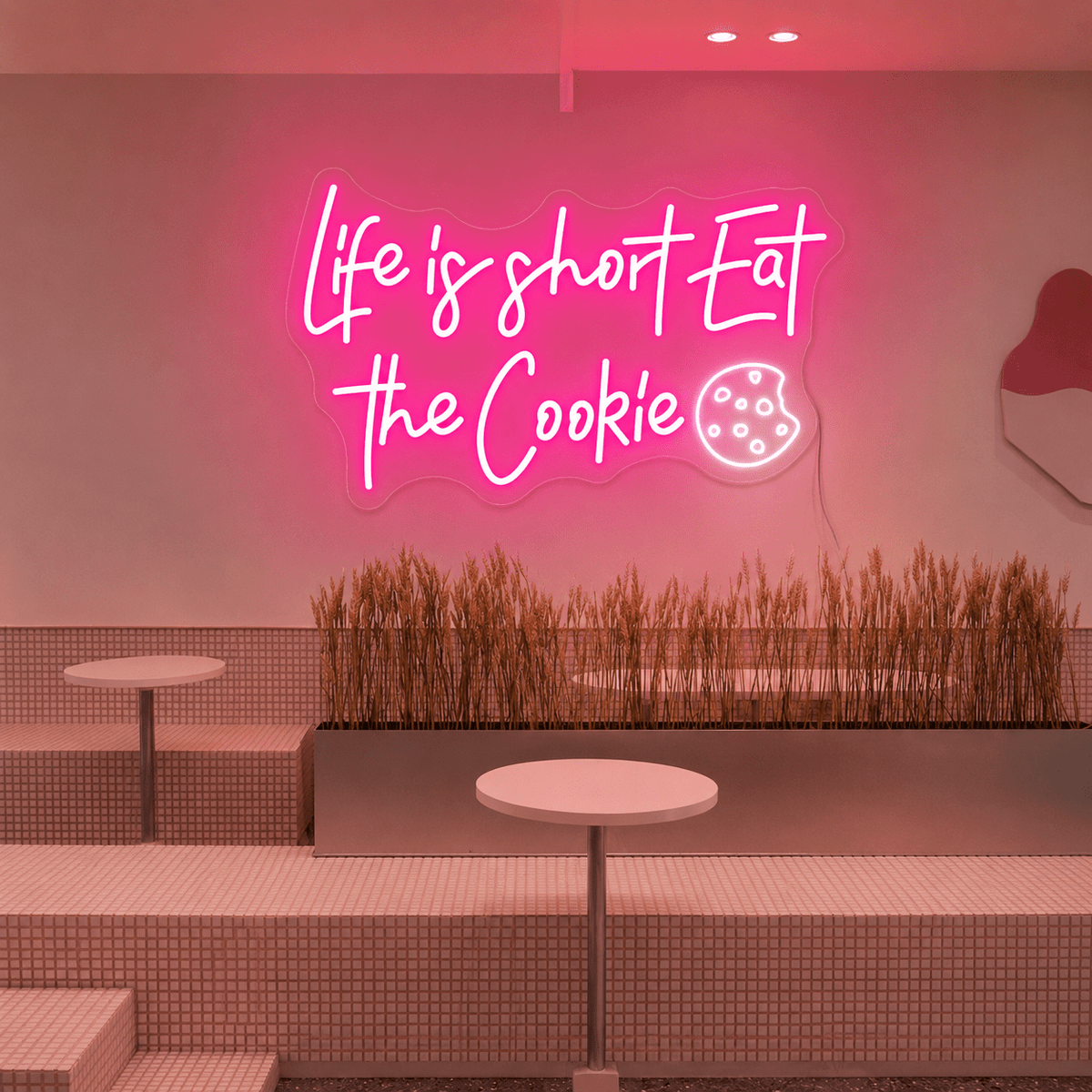 Life Is Short Eat The Cookie LED Neon Sign - Shineneon