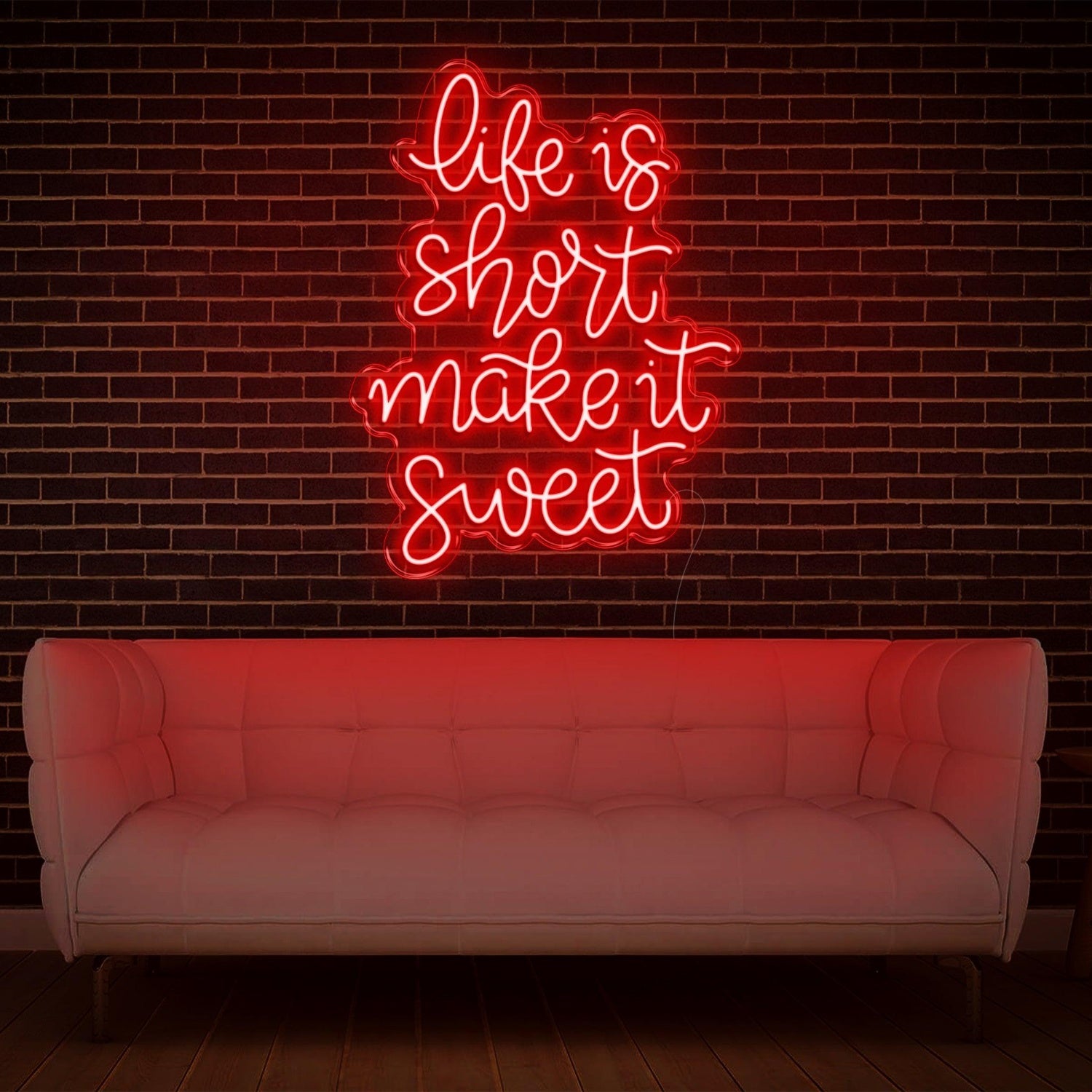 Life Is Short Pink Led Neon Sign For Indoor Wall Art | Shineneon