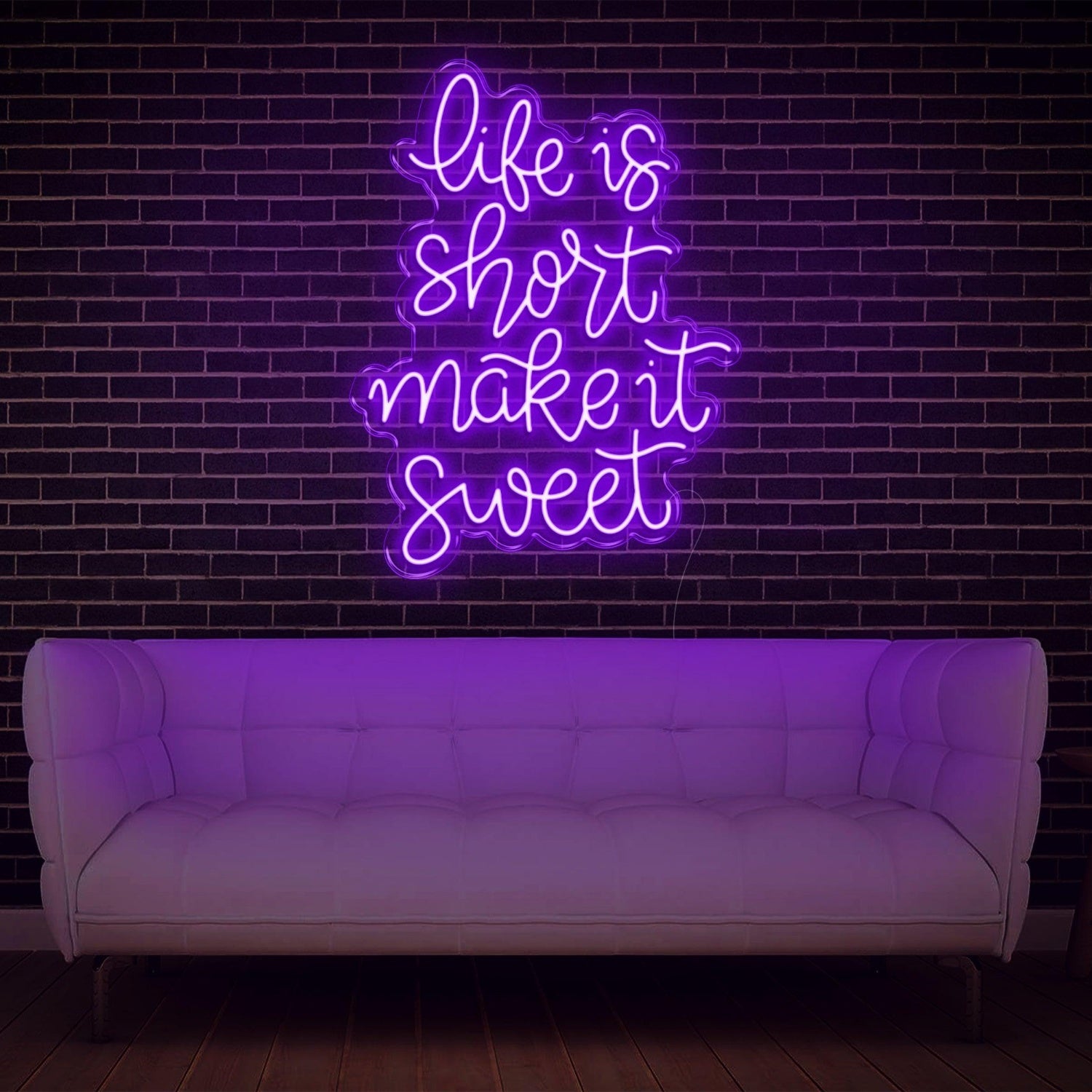 Life Is Short Pink Led Neon Sign For Indoor Wall Art | Shineneon