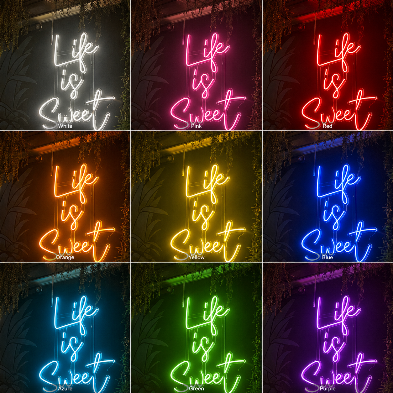 Life Is Sweet Wall Decor LED Neon Sign - Shineneon