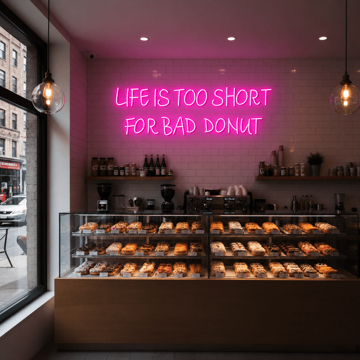 Life Is Too Short For Bad Donut LED Neon Sign - Shineneon