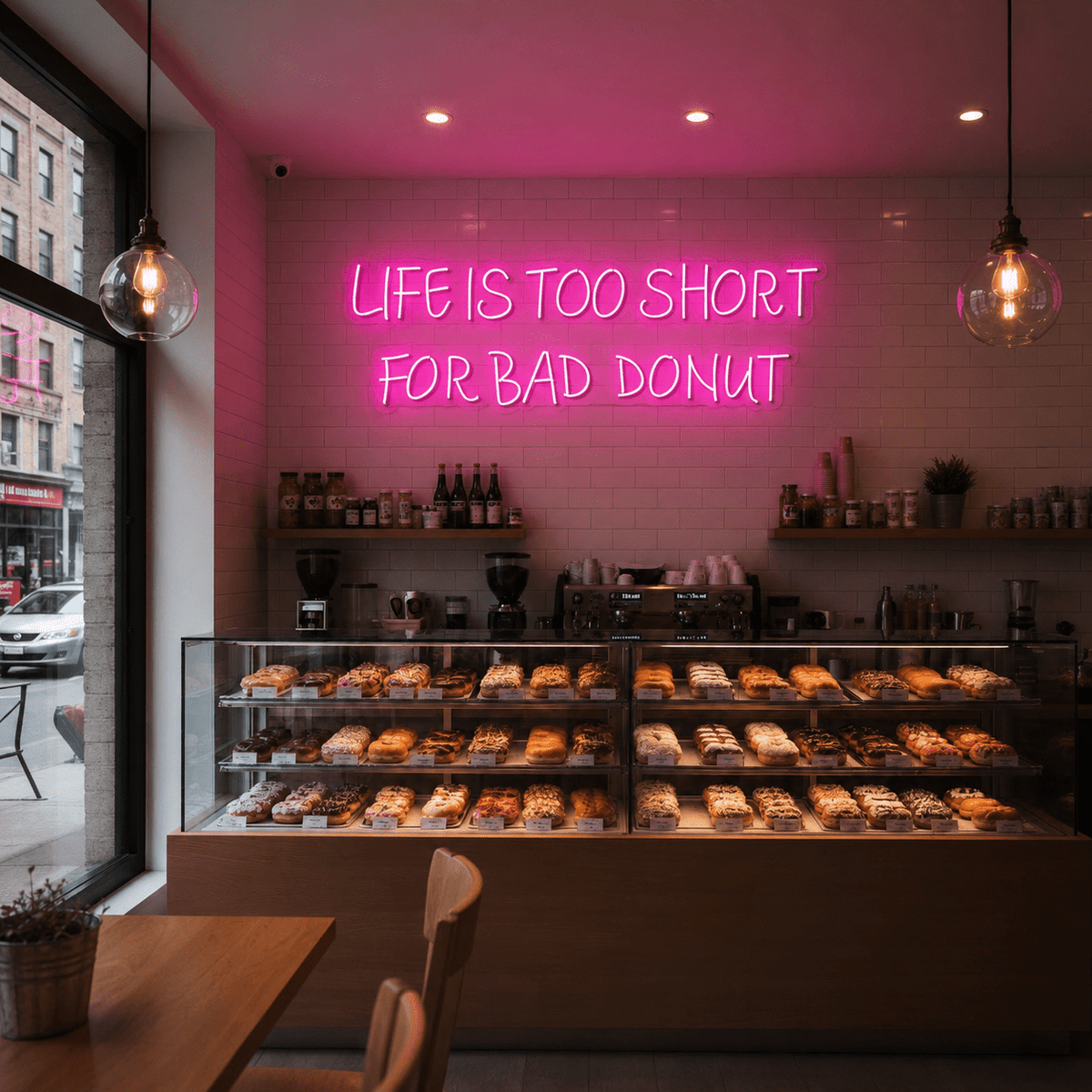 Life Is Too Short For Bad Donut LED Neon Sign - Shineneon