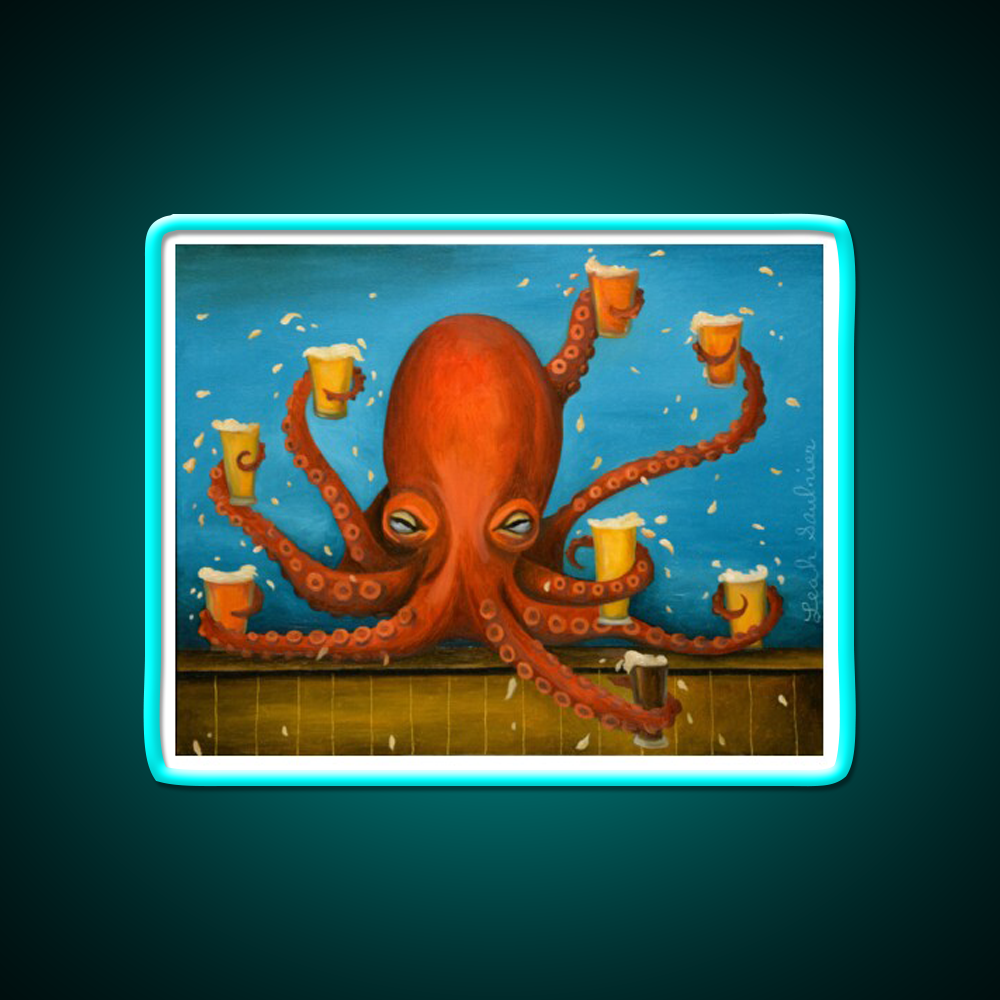 Life Of The Party Man Cave Bar Led Neon Sign Rgb Color