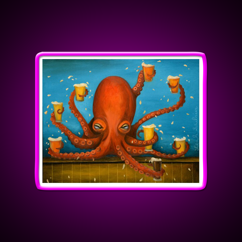 Life Of The Party Man Cave Bar Led Neon Sign Rgb Color