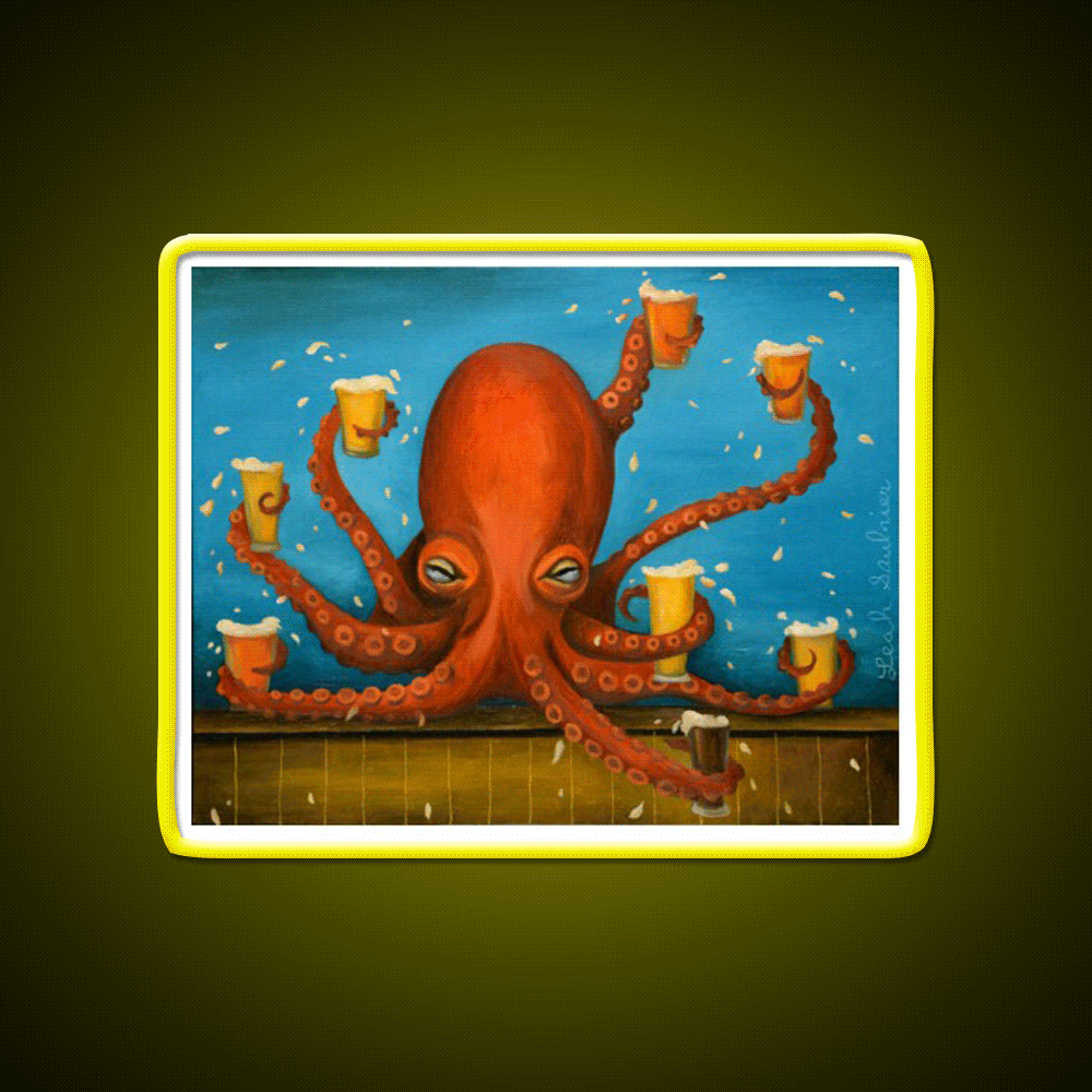 Life Of The Party Man Cave Bar Led Neon Sign Rgb Color