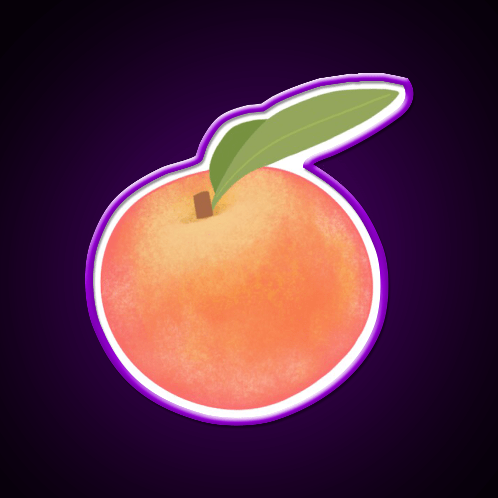 Life S A Peach Snack Food Led Neon Sign Rgb Color - Shineneon